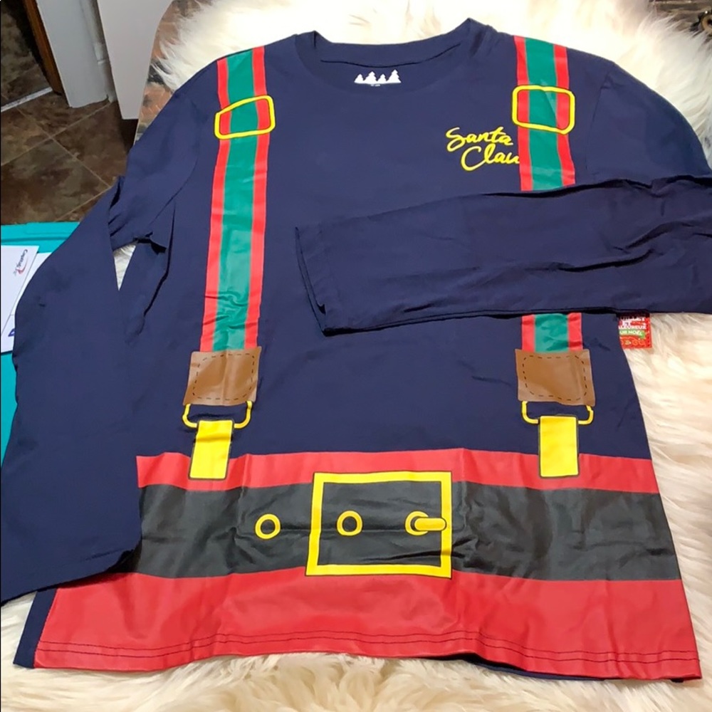 Santa Clan Santa Claus top NWT.